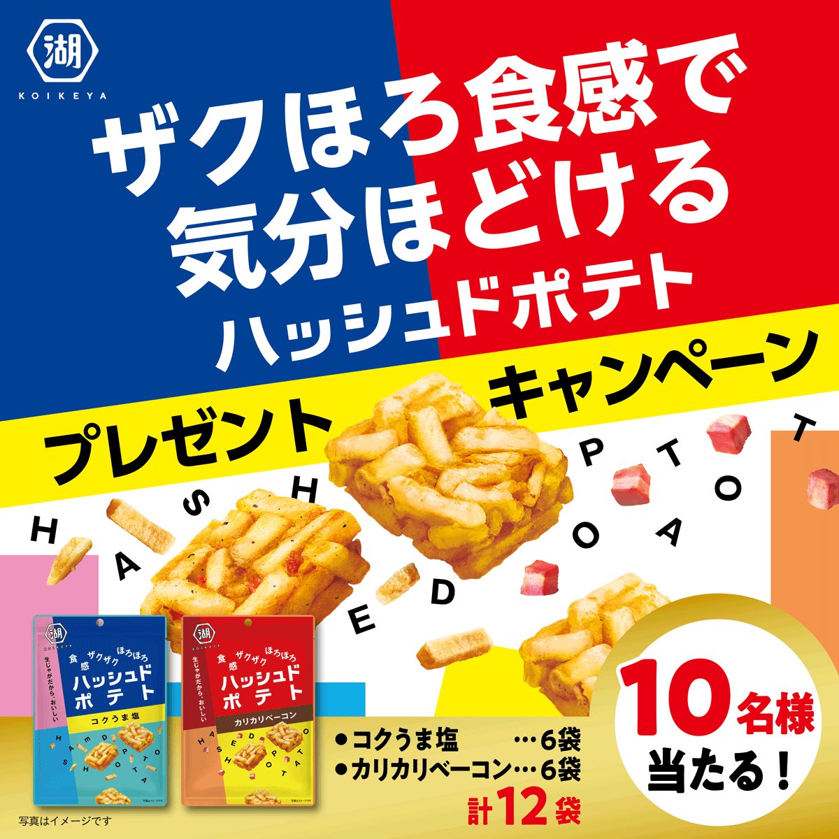 湖池屋 ザクほろ食感で気分ほどける 湖池屋ハッシュドポテト プレゼントキャンペーン Koikeya 22 02 28 俺ノランキング